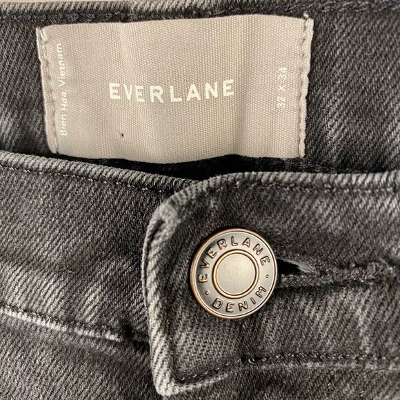 Everlane Men's‎ Slim Fit Washed Black Jeans Size 32x34 - Picture 3 of 10